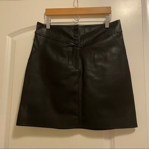 H&M Leather mini skirt